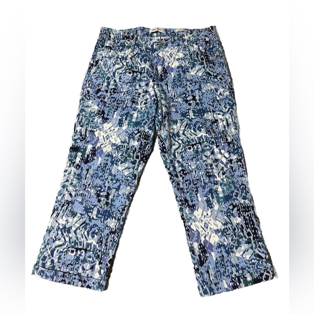 Nine West Abstract Chrystie Capri Pants